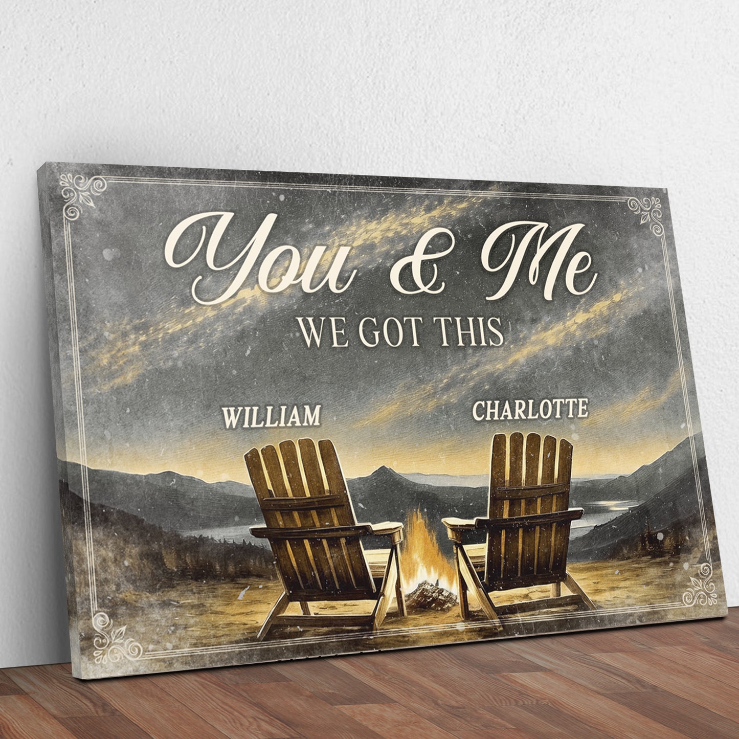 Camping Themed We Got This Couple Sign - Image by Tailored Canvases