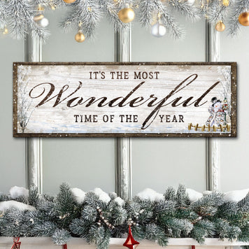 It's The Most Wonderful Time Of The Year Christmas Sign