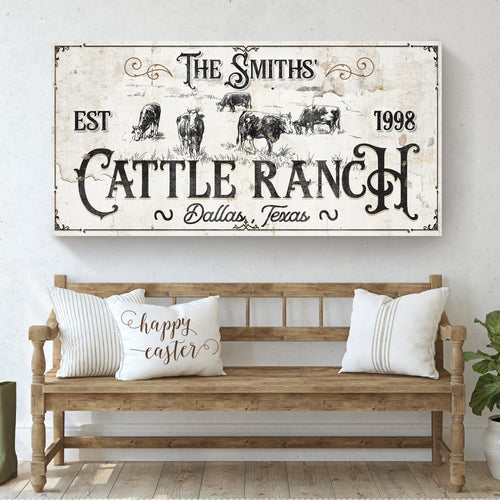 Branded Cattle Ranch Sign III  - Image by Tailored Canvases