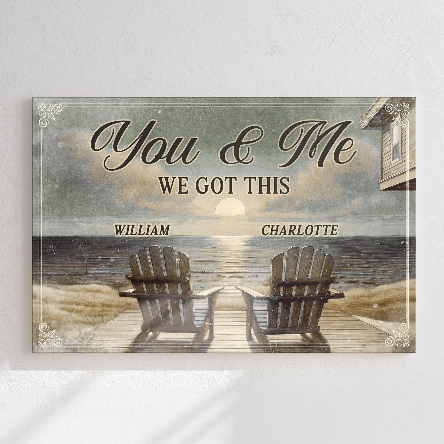 Ranch House Porch Themed We Got This Couple Sign - Image by Tailored Canvases