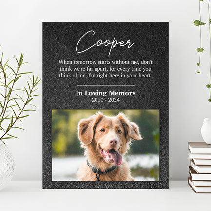 Pet Memorial Portrait Watercolor Sign Here In Your Heart