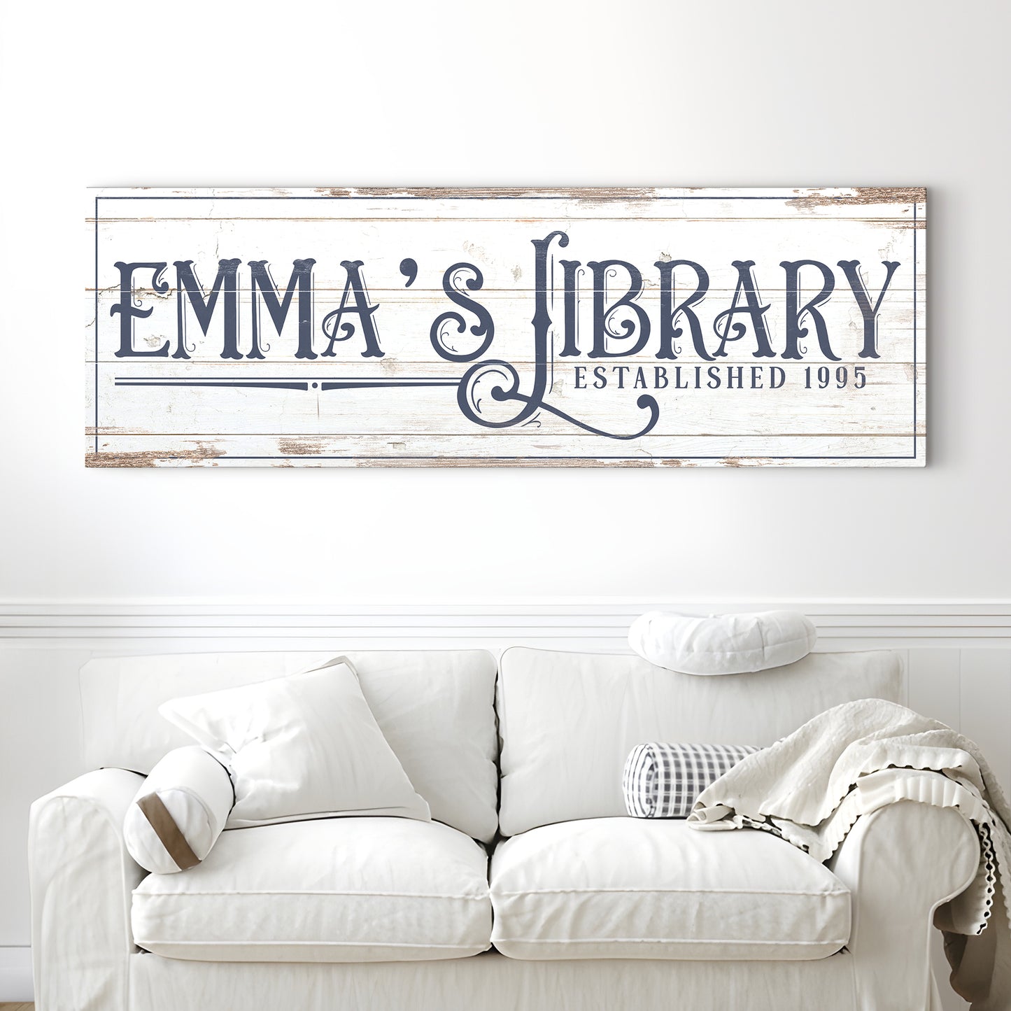 Personalized Library Sign II