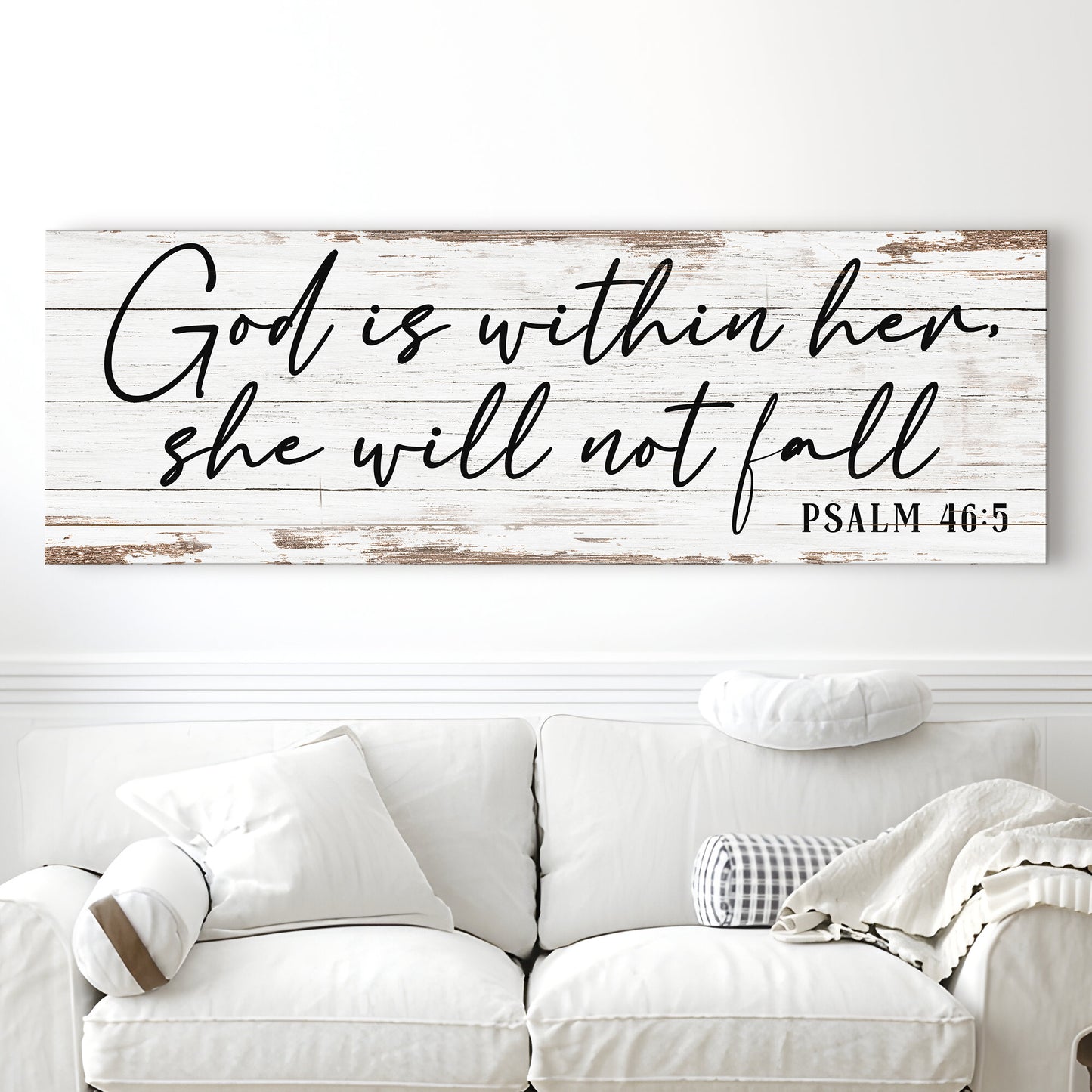 God Is Within Her She Will Not Fall Psalm 46:5 Faith Sign III