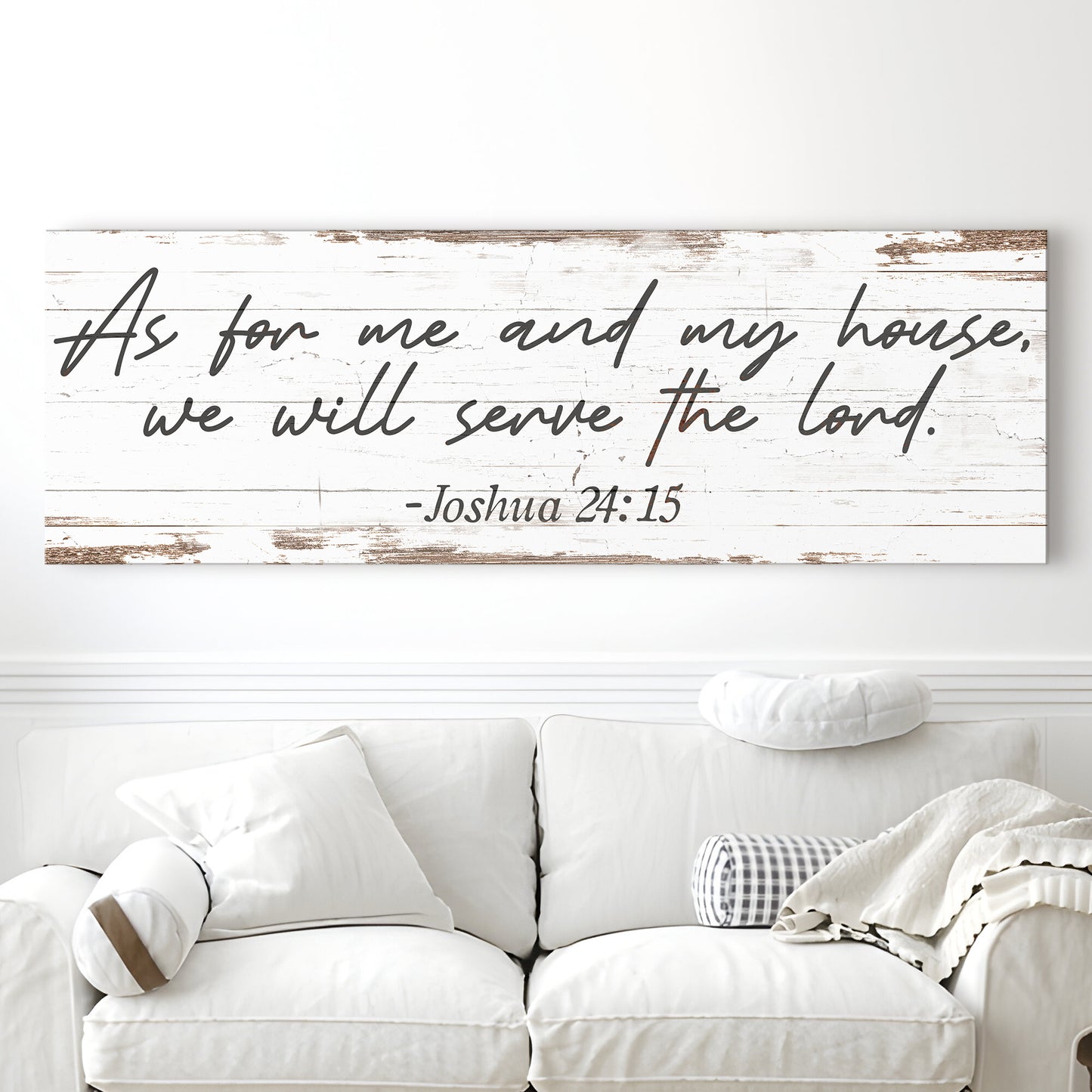 As For Me And My House We Will Serve The Lord Faith Sign