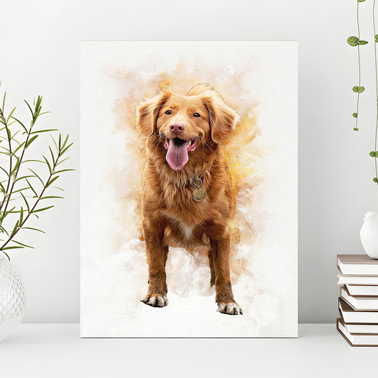 Pet Memorial Portrait Watercolor Sign