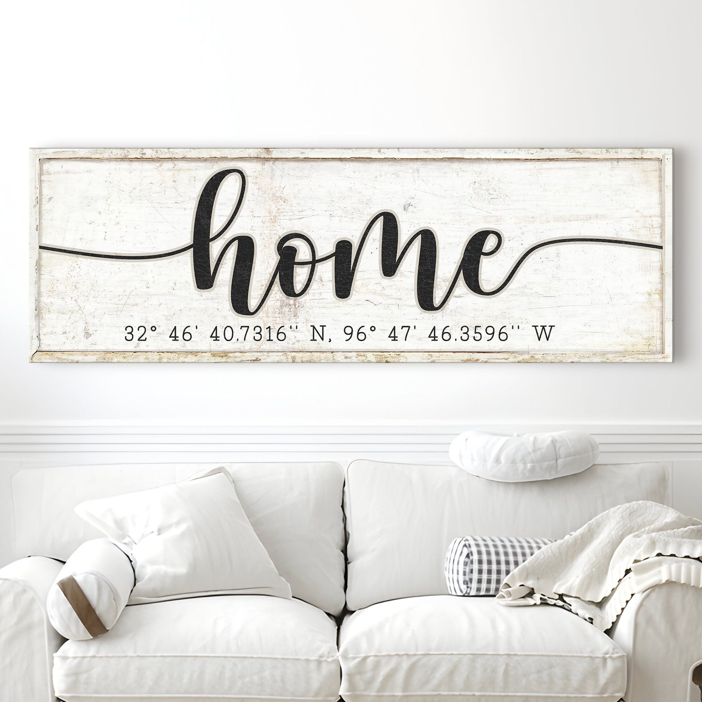 Home Coordinates Family Sign