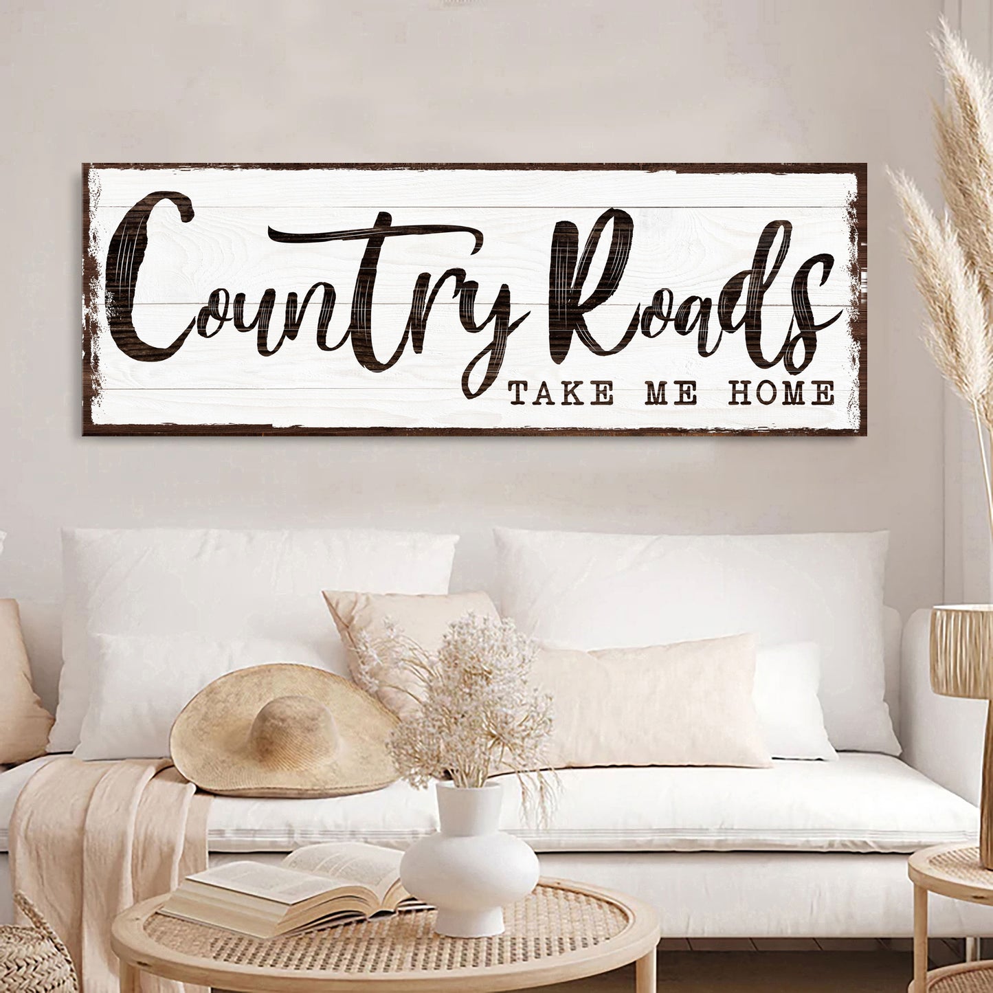 Country Roads Take Me Home Sign III