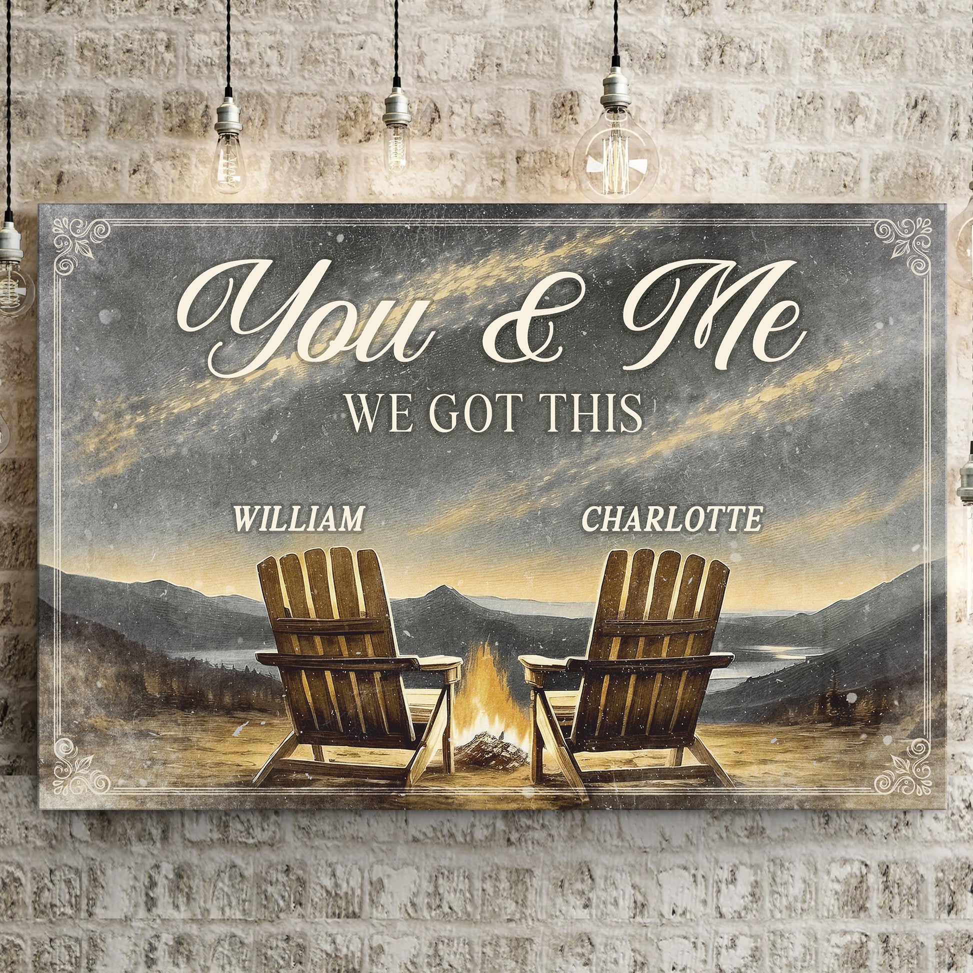 Camping Themed We Got This Couple Sign - Image by Tailored Canvases