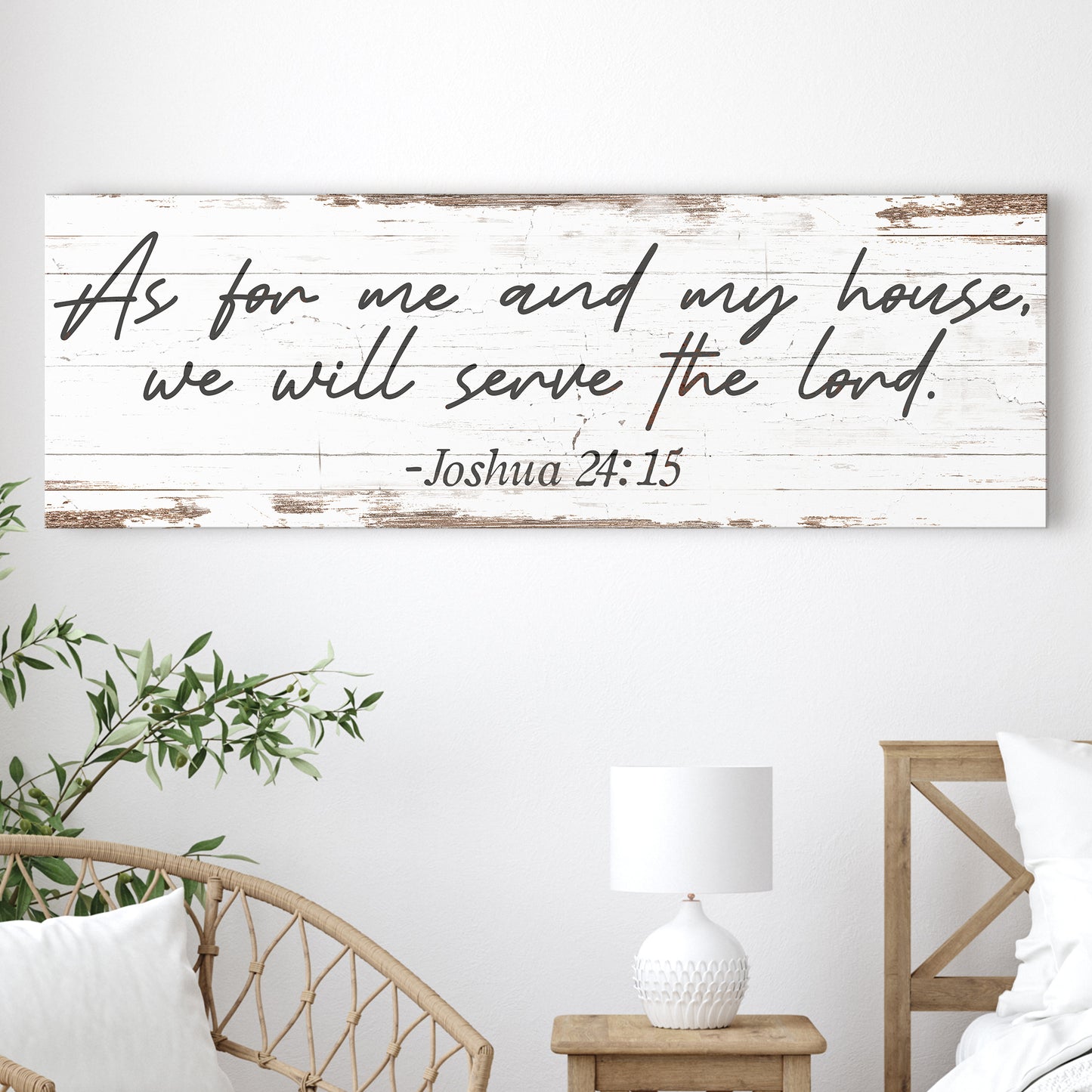 As For Me And My House We Will Serve The Lord Faith Sign