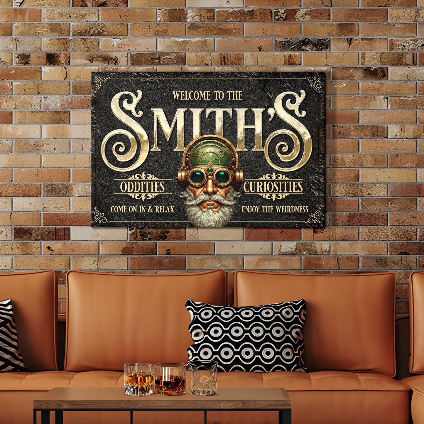 Personalized Family Steampunk Sign