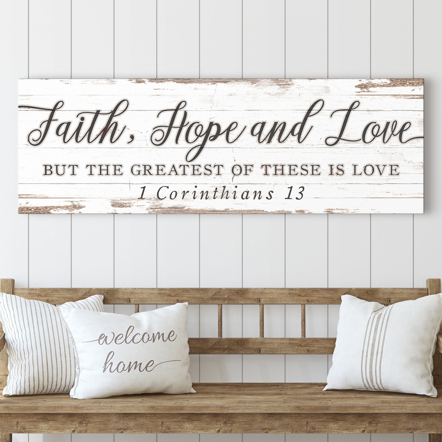 Faith Hope And Love 1 Corinthians 13:13 Faith Sign III