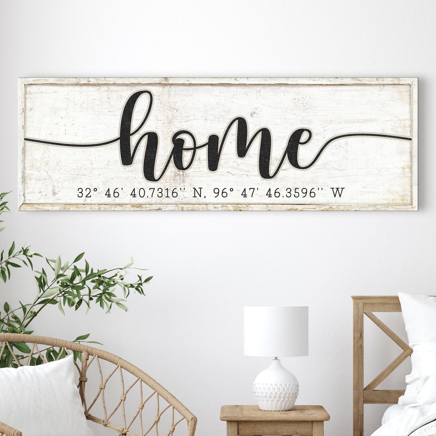 Home Coordinates Family Sign