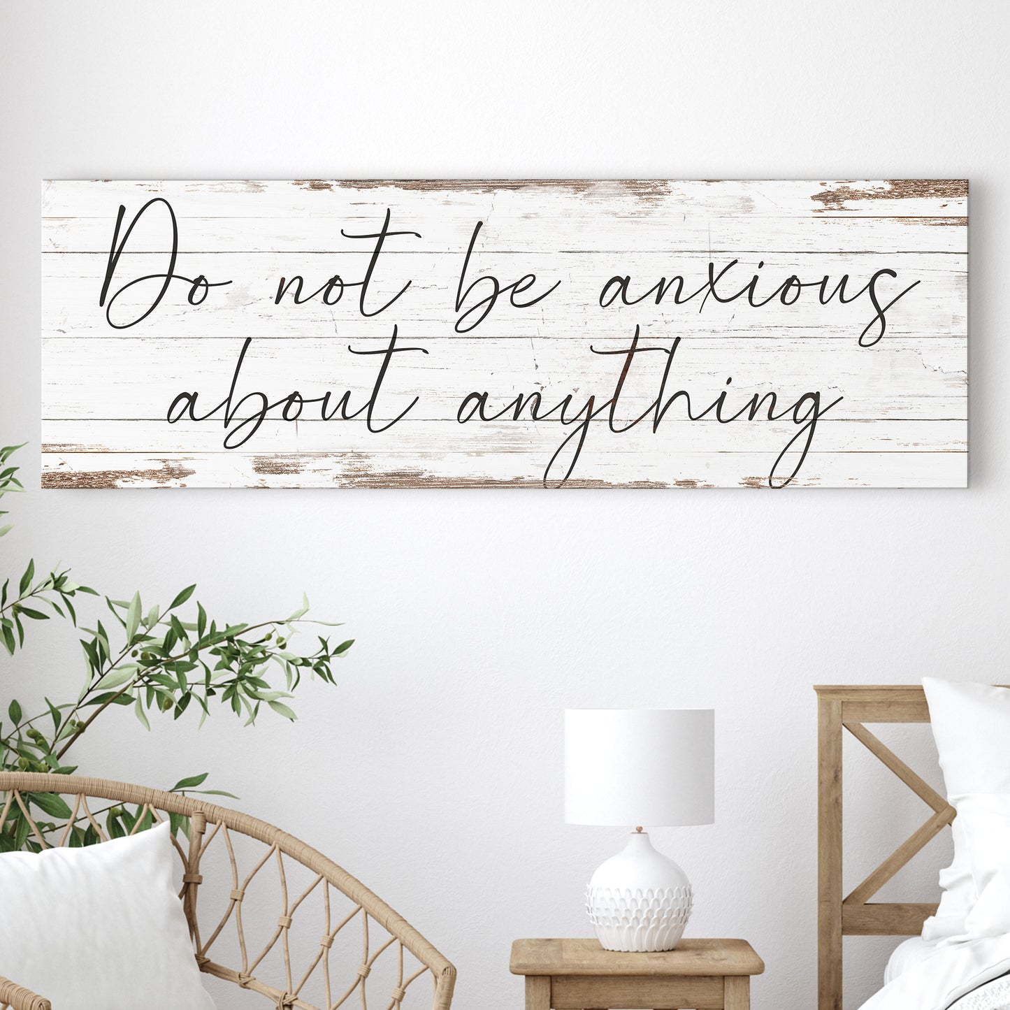 Do Not Be Anxious About Anything Faith Sign II