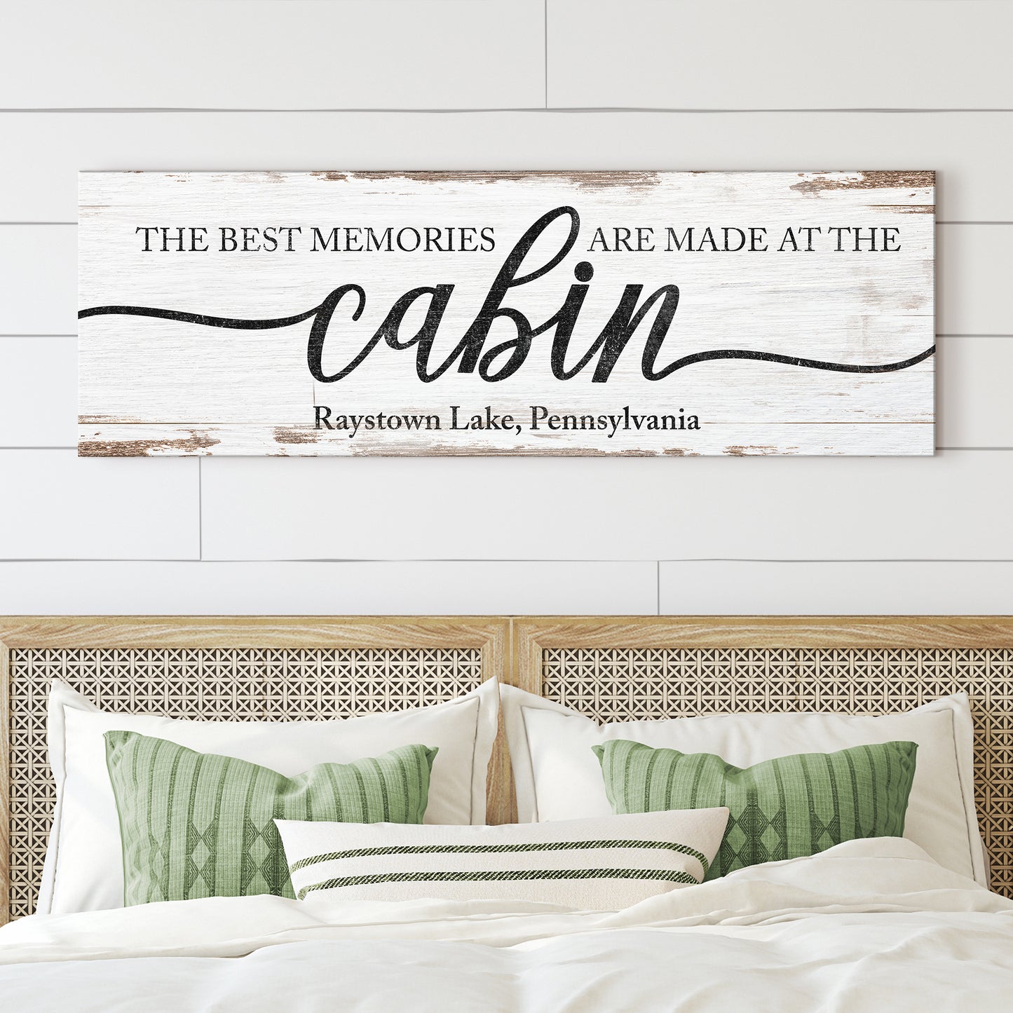 Best Memories Are Made At The Cabin Sign Style 2 - Image by Tailored Canvases