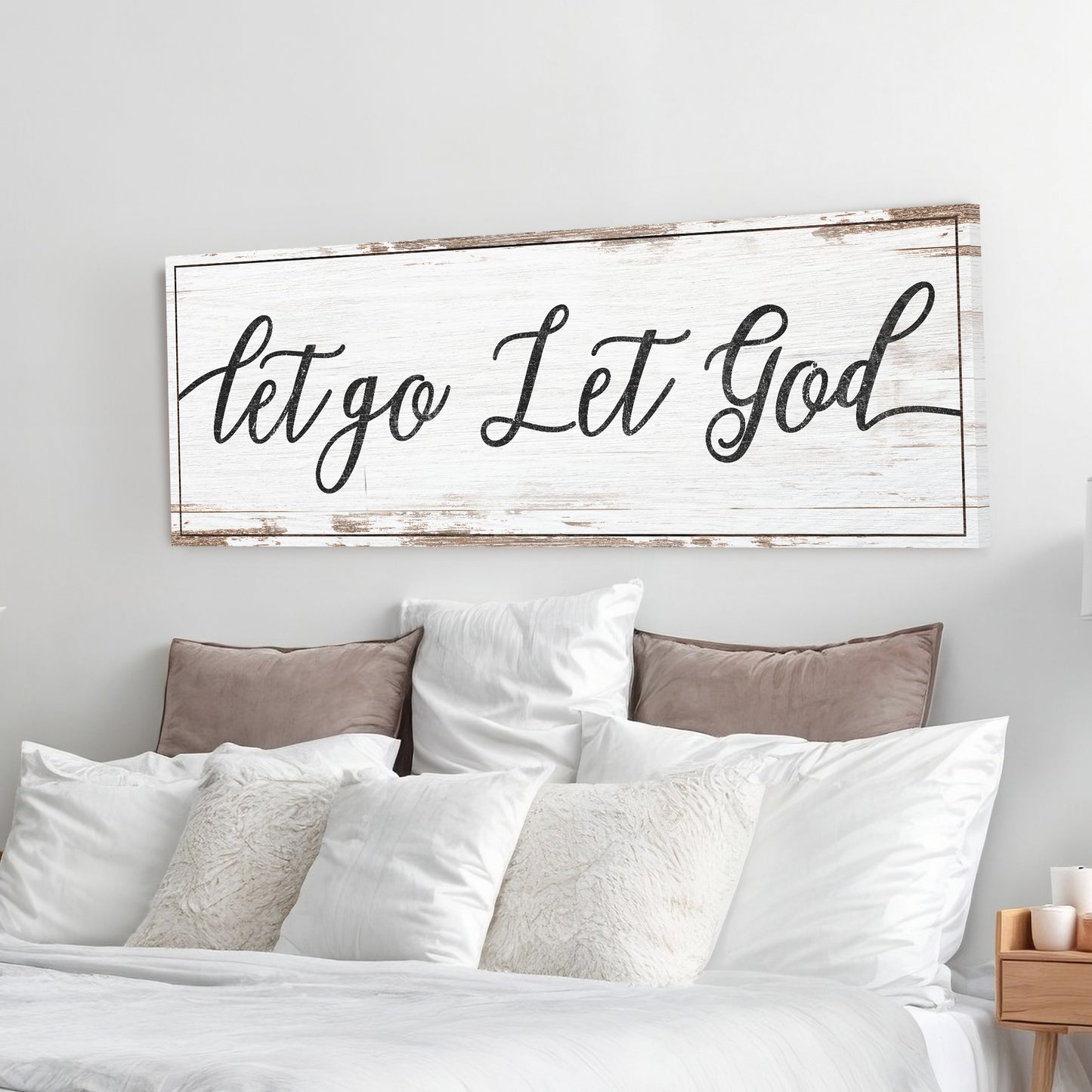 Let Go Let God Faith Sign IV - Image by Tailored Canvases