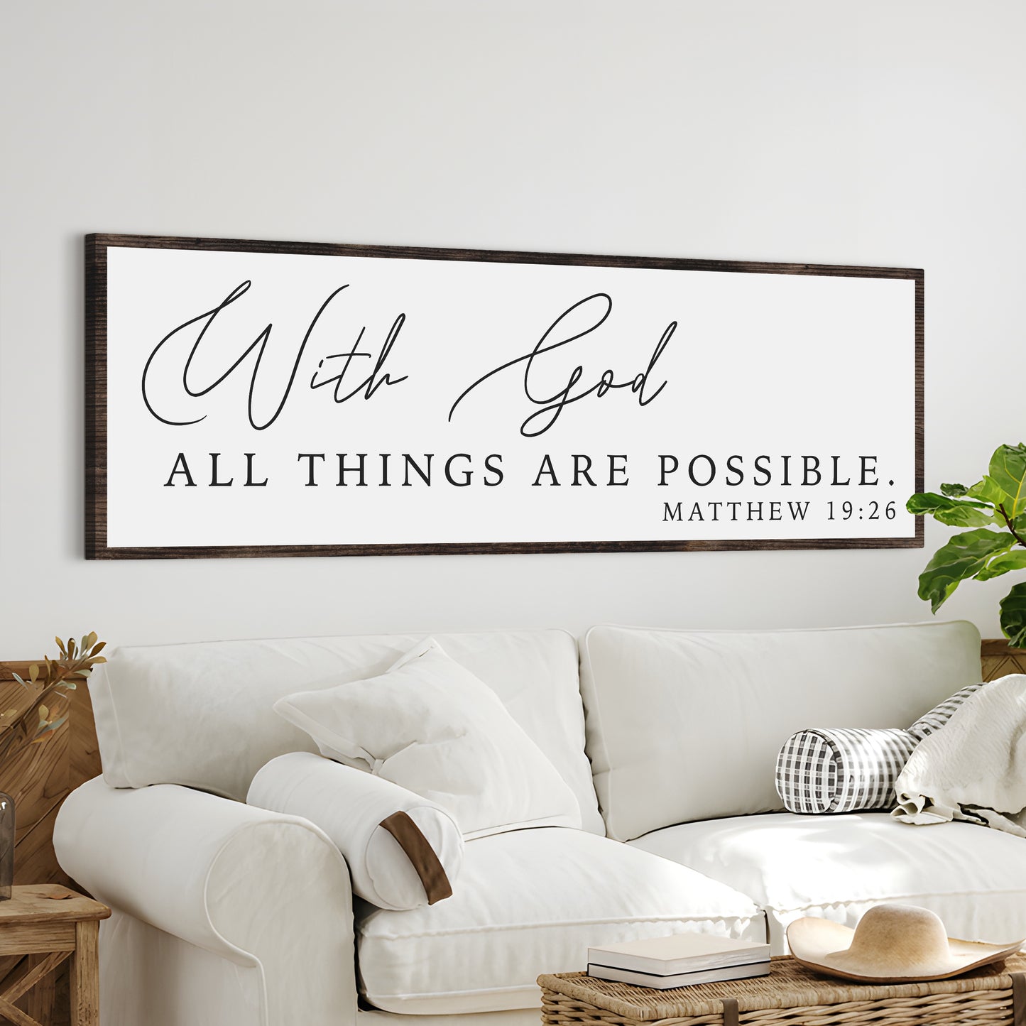 With God All Things Are Possible Faith Sign III - Image by Tailored Canvases