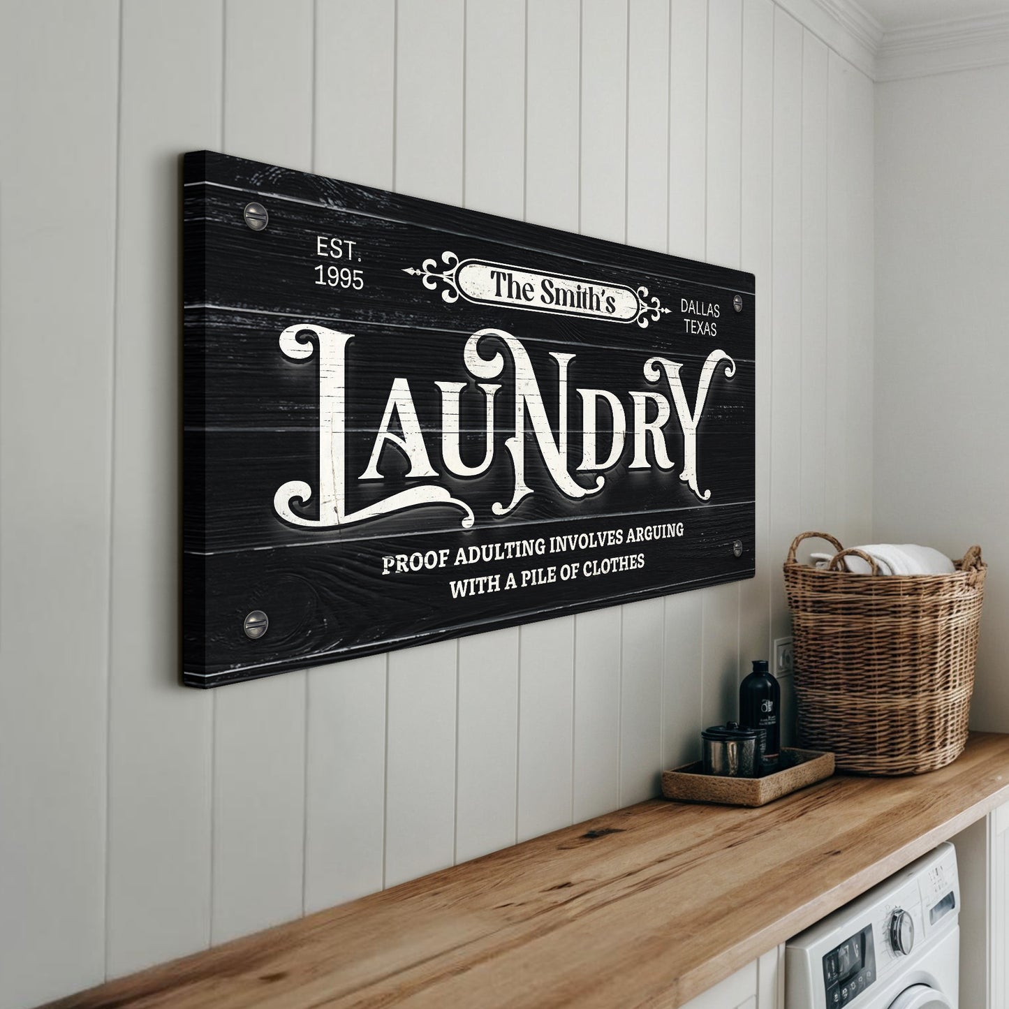 Laundry Room Sign VII  - Image by Tailored Canvases