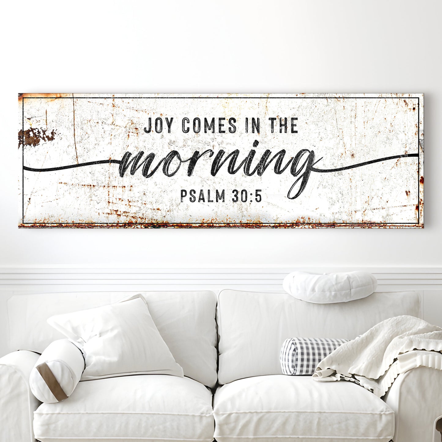 Joy Comes In The Morning Faith Sign - Image by Tailored Canvases