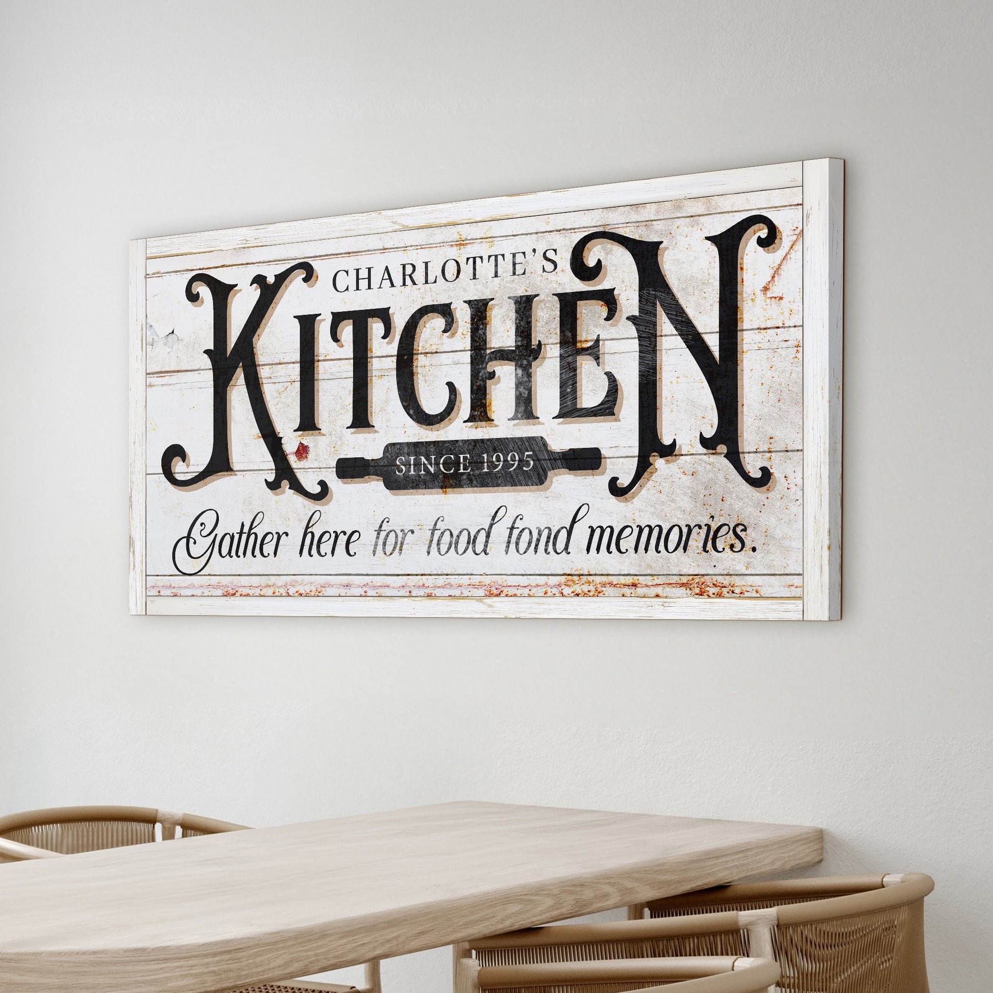 Kitchen Sign XII Style 2 - Image by Tailored Canvases