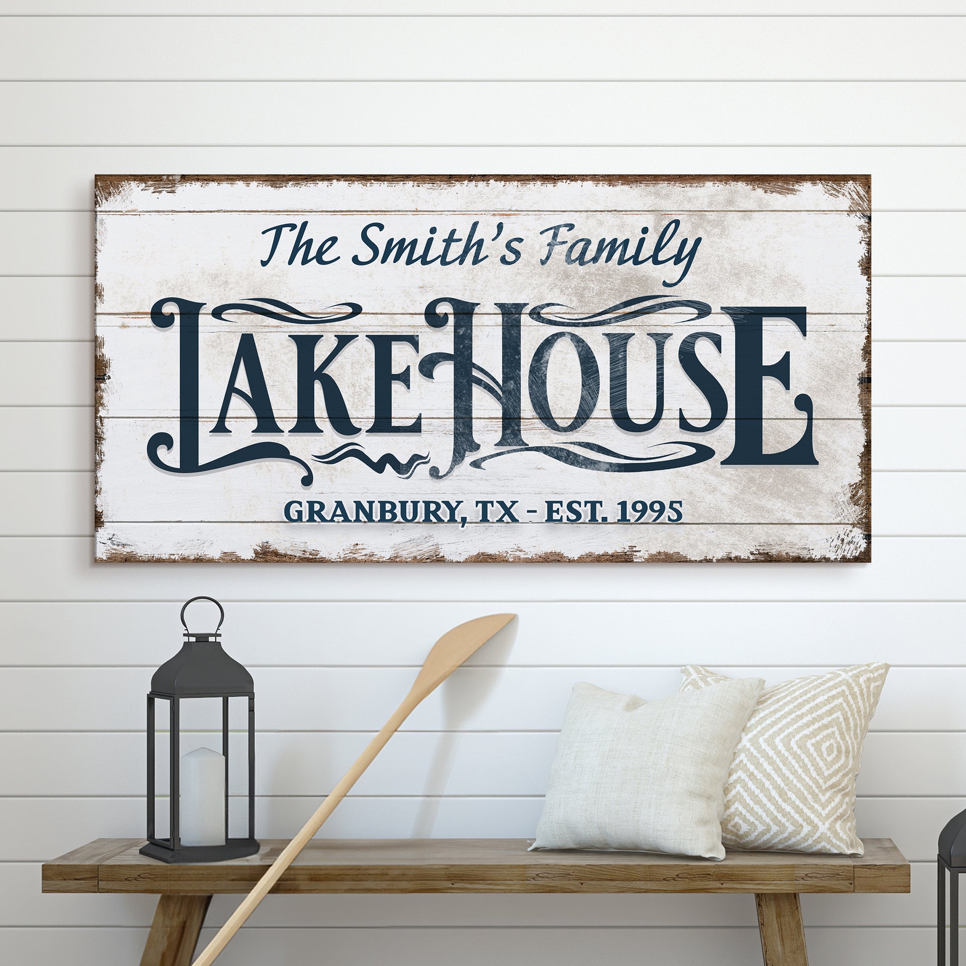 Lake House Sign VII  - Image by Tailored Canvases