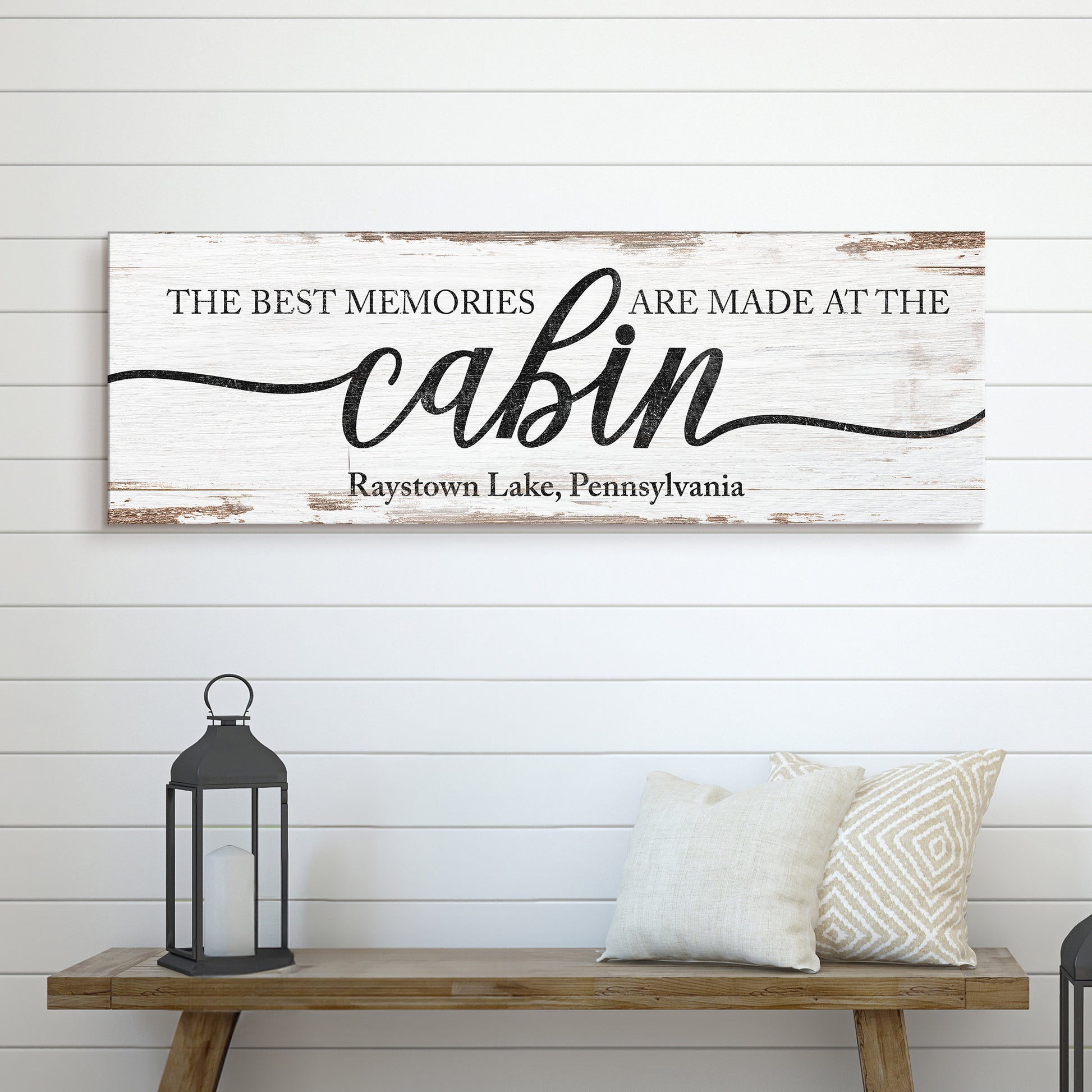 Best Memories Are Made At The Cabin Sign Style 1 - Image by Tailored Canvases