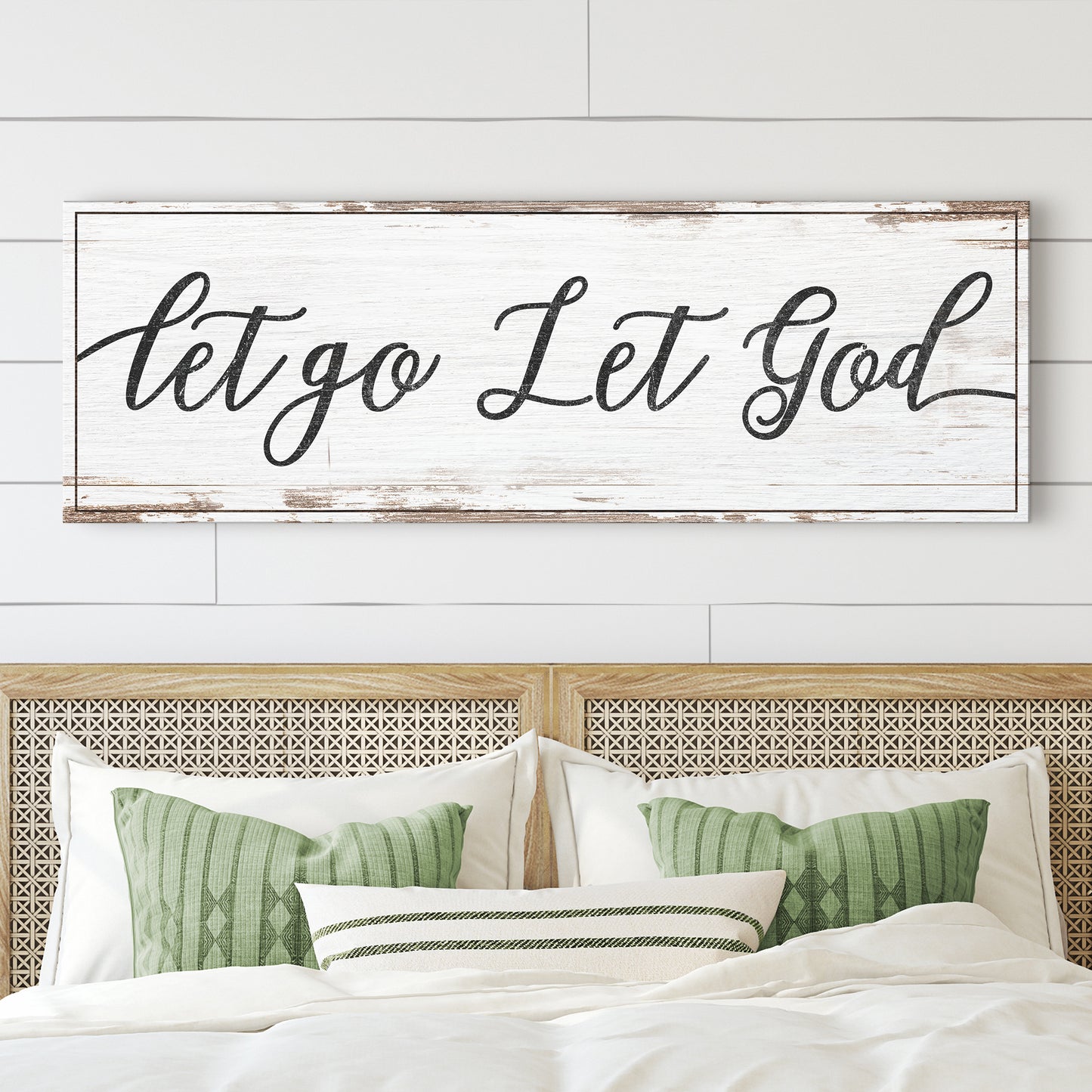 Let Go Let God Faith Sign IV - Image by Tailored Canvases