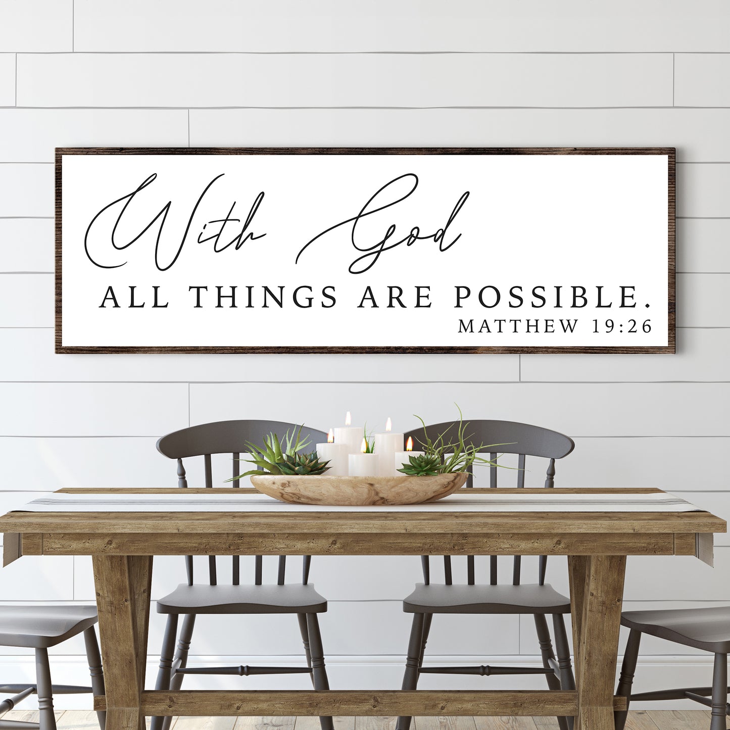 With God All Things Are Possible Faith Sign III - Image by Tailored Canvases