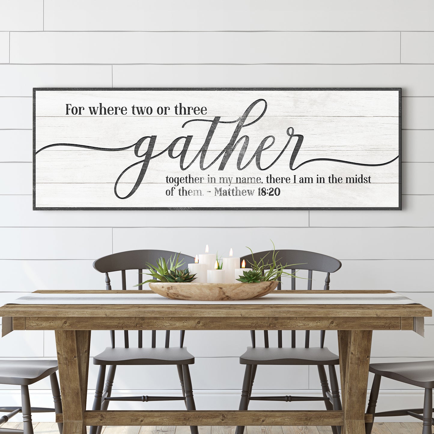 Gather Sign VI Style 1 - Image by Tailored Canvases