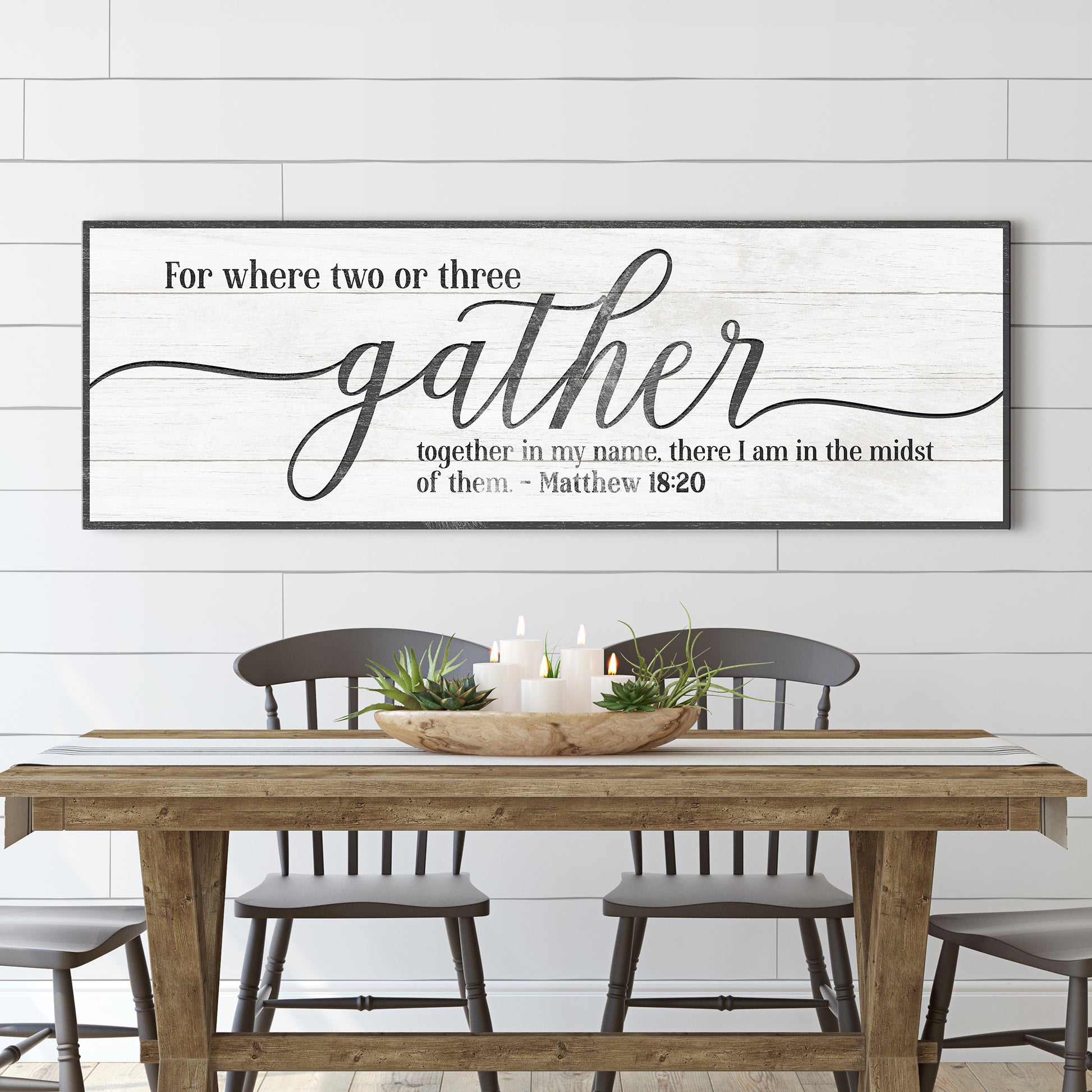 Gather Sign VI Style 1 - Image by Tailored Canvases