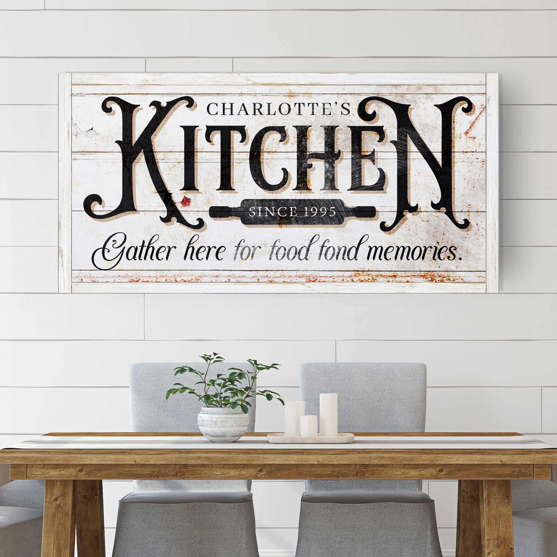 Kitchen Sign XII Style 1 - Image by Tailored Canvases