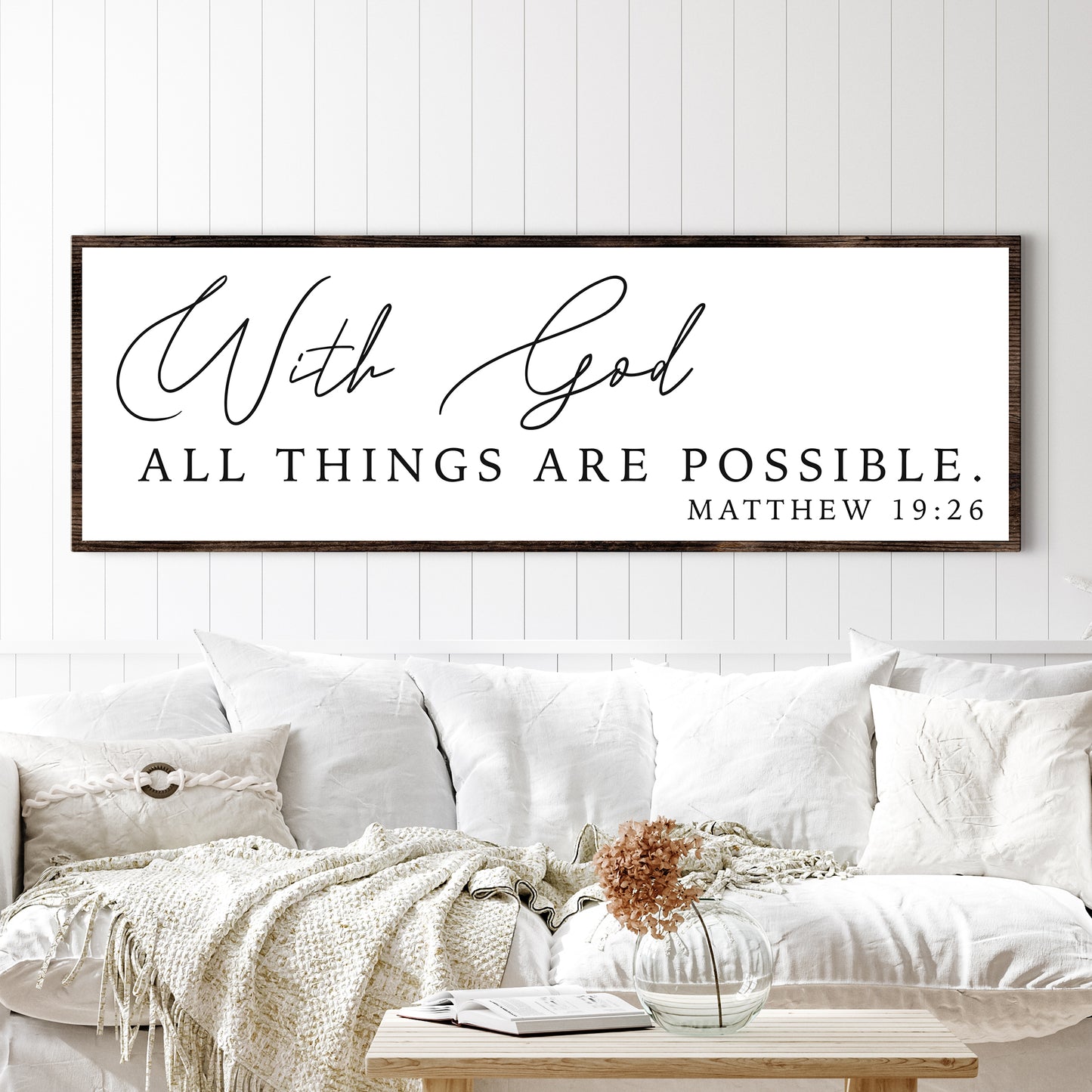 With God All Things Are Possible Faith Sign III - Image by Tailored Canvases