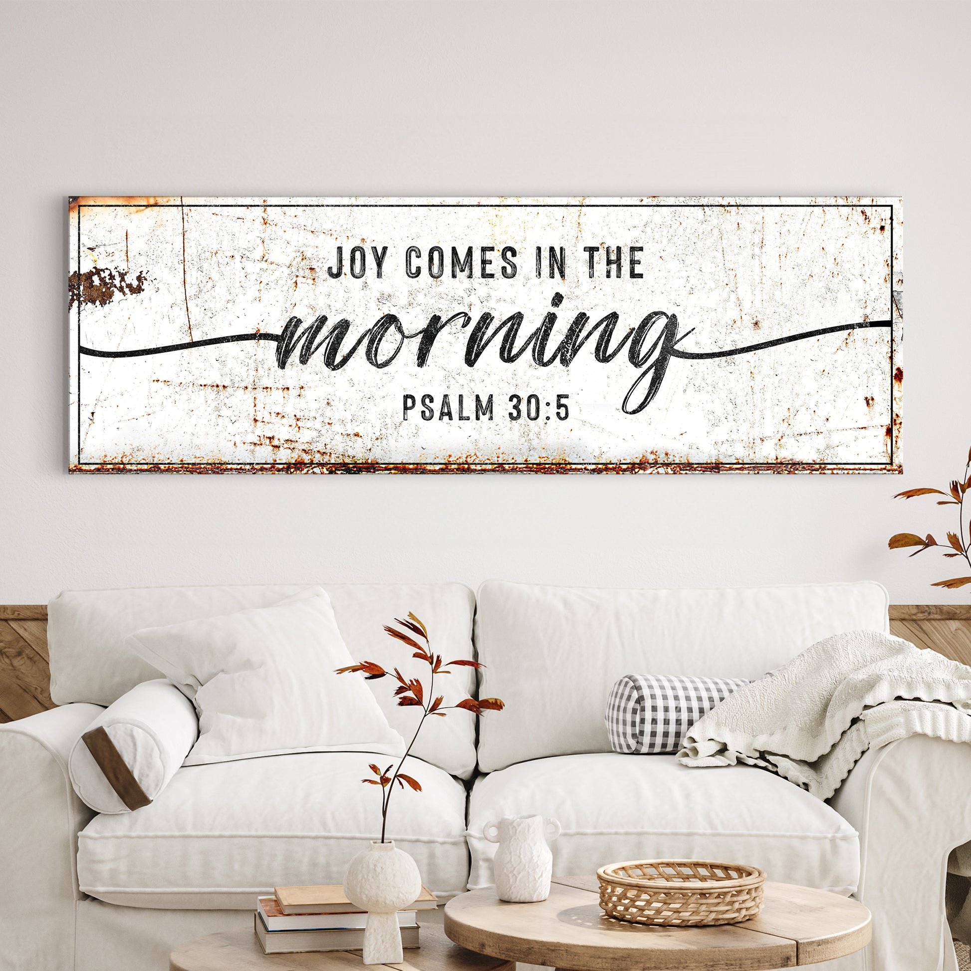 Joy Comes In The Morning Faith Sign - Image by Tailored Canvases