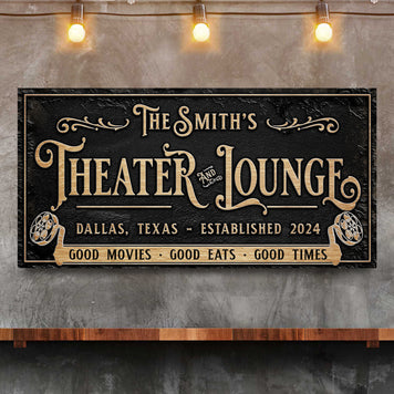 Personalized Theater Sign II