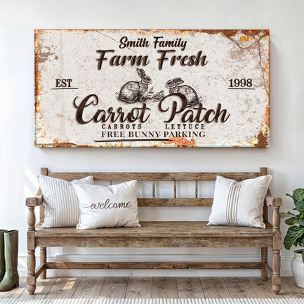 Carrot Patch Easter Sign IV  - Image by Tailored Canvases