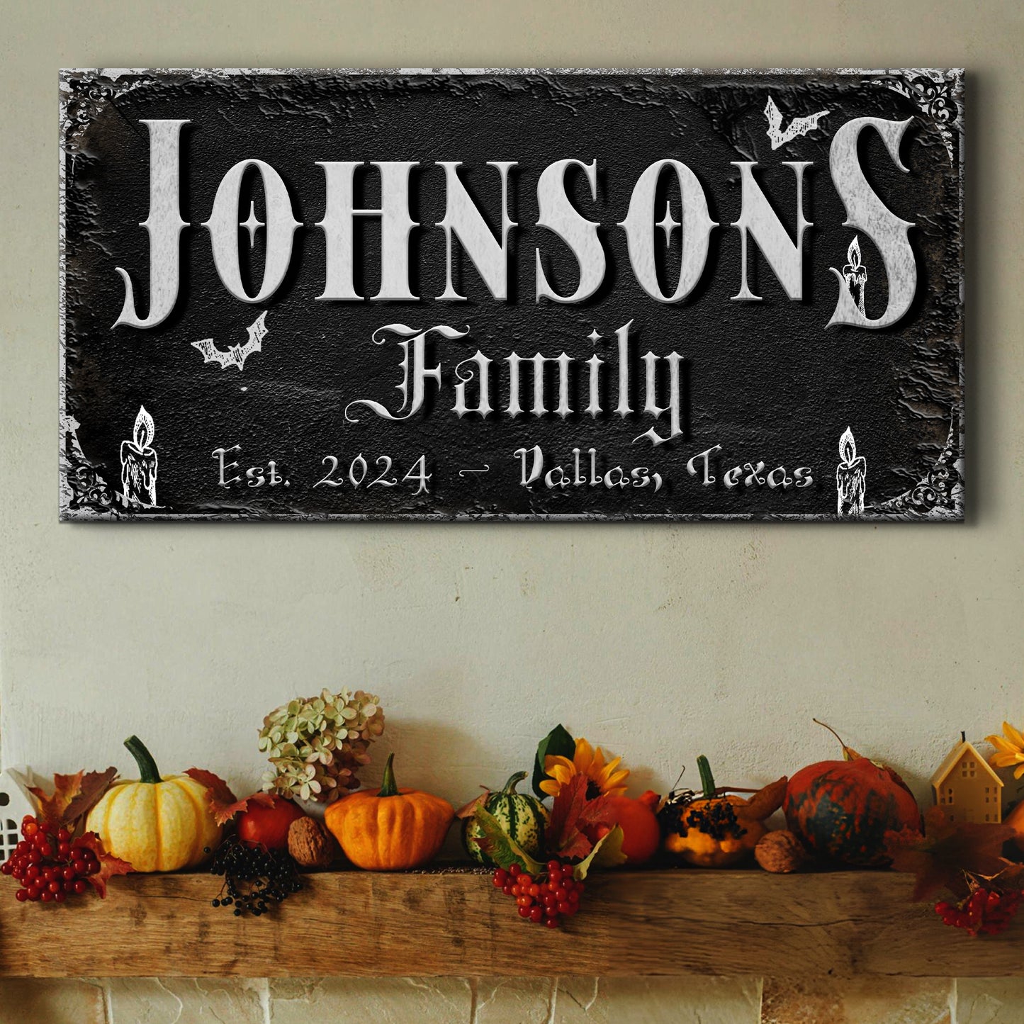 Personalized Gothic Sign V  - Image by Tailored Canvases