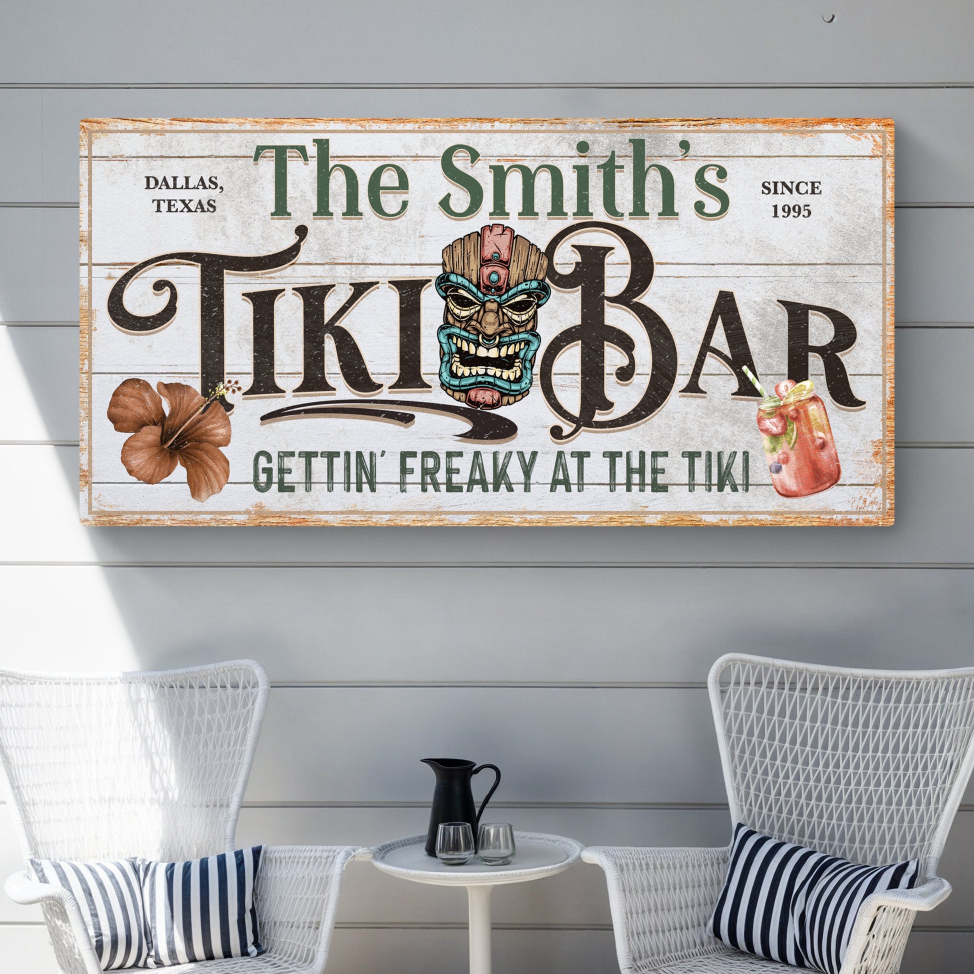 Personalized Tiki Bar Sign  - Image by Tailored Canvases