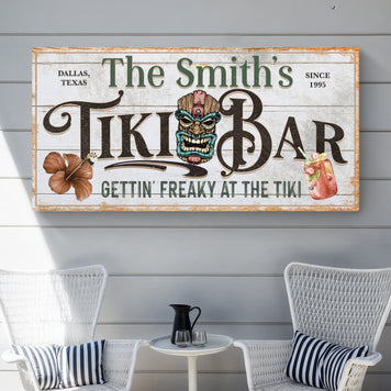 Personalized Tiki Bar Sign