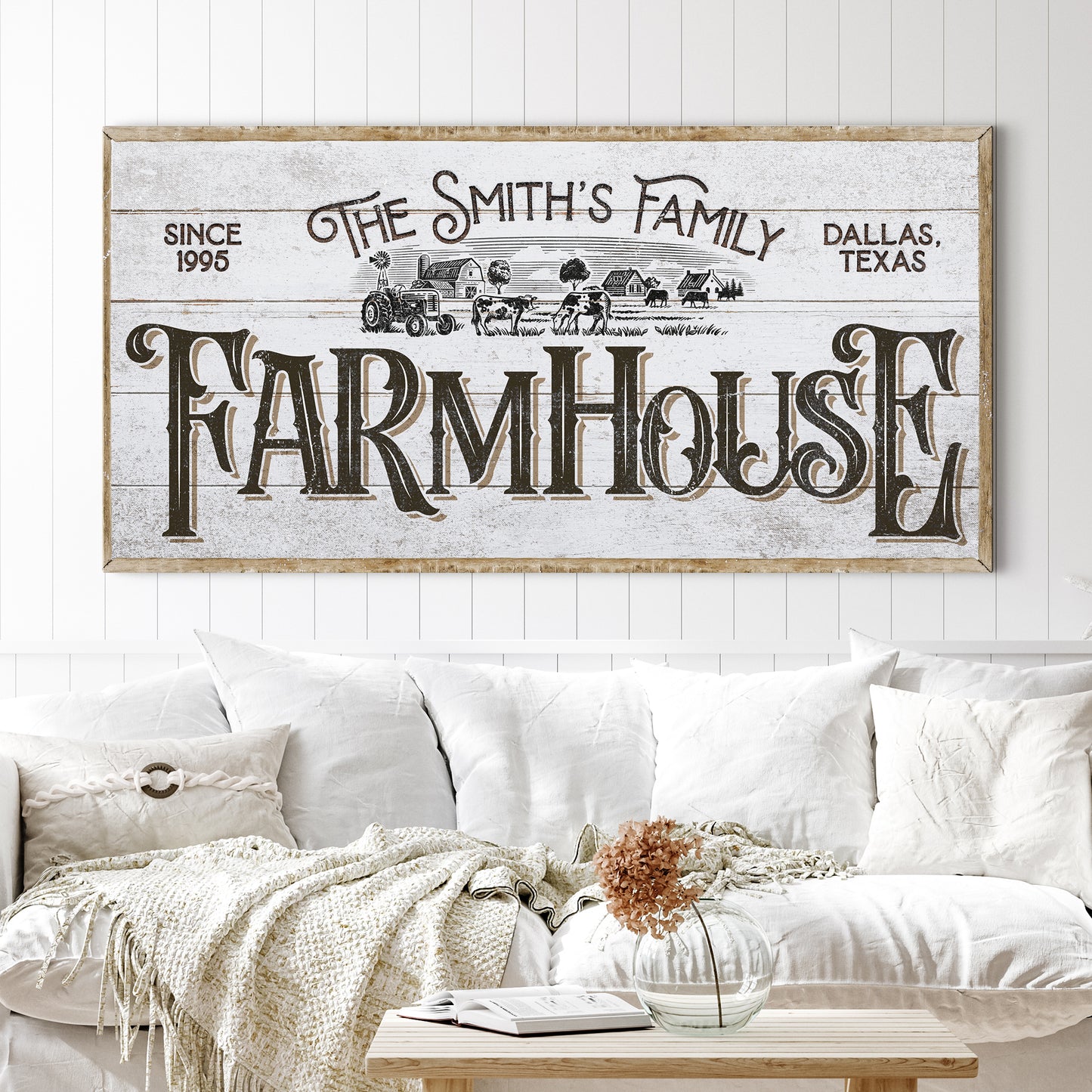 Personalized Farmhouse Sign V  - Image by Tailored Canvases