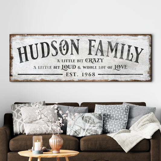 Family Sign XXII - Image by Tailored Canvases