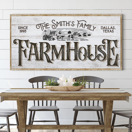 Personalized Farmhouse Sign V - Image by Tailored Canvases