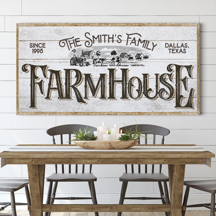 Personalized Farmhouse Sign V  - Image by Tailored Canvases