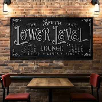 Personalized Lower Level Sign