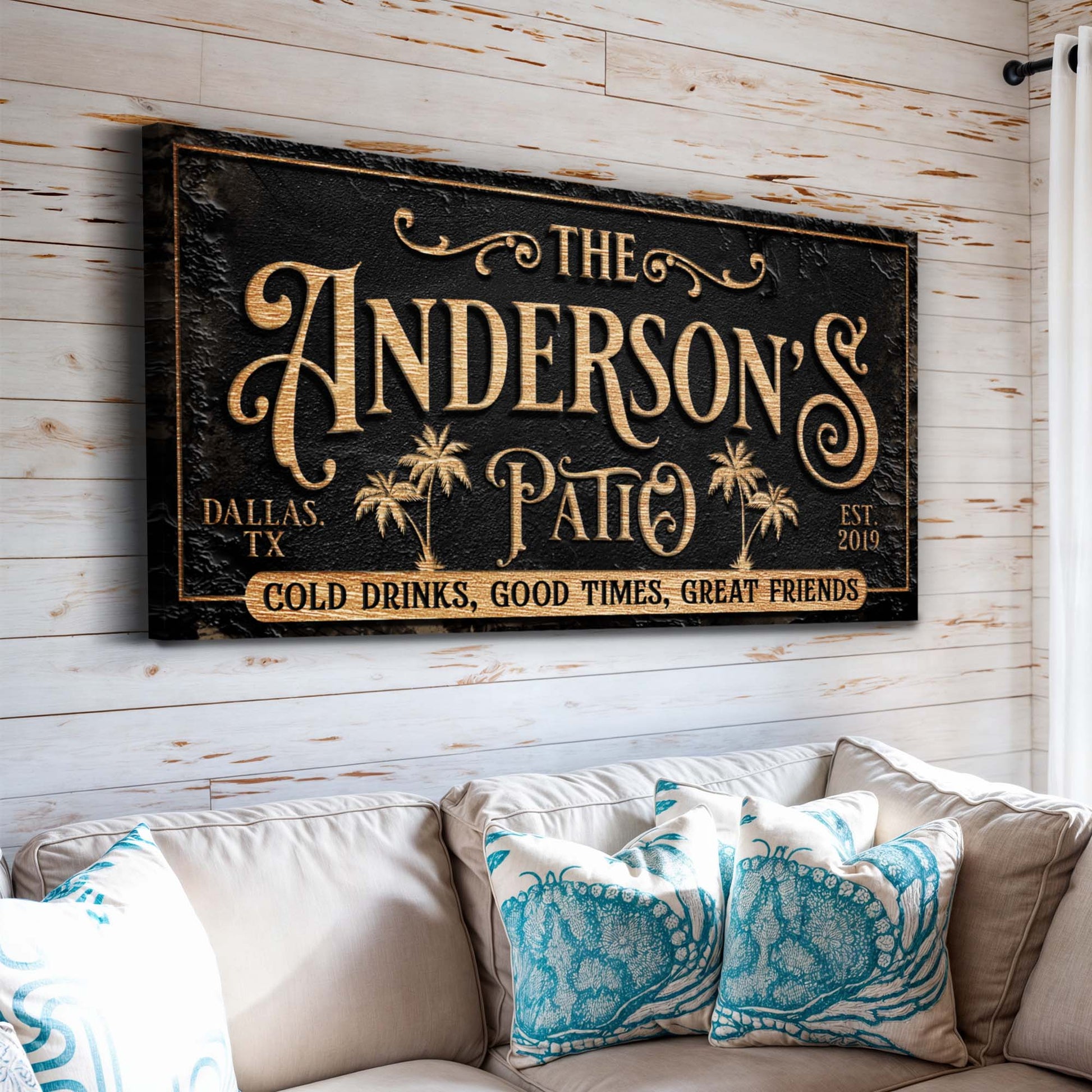 Personalized Patio Sign Style 2 - Image by Tailored Canvases