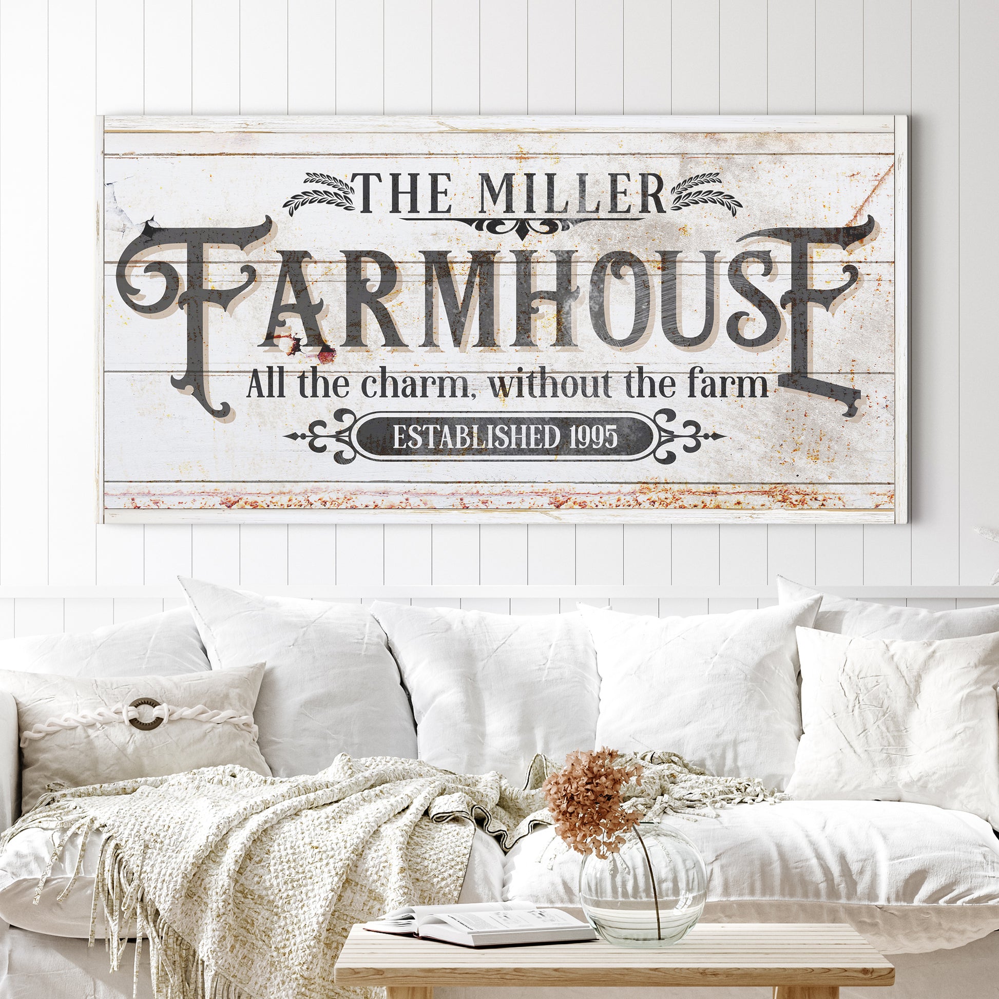 Personalized Farmhouse Sign II  - Image by Tailored Canvases