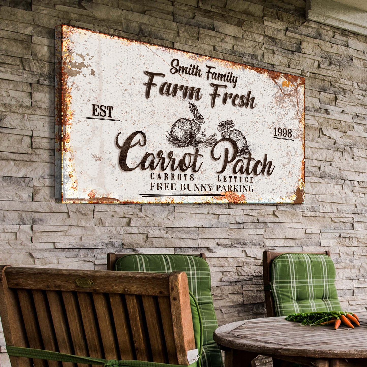 Carrot Patch Easter Sign IV Style 2 - Image by Tailored Canvases