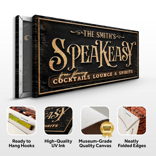 Speakeasy Personalized Bar Sign
