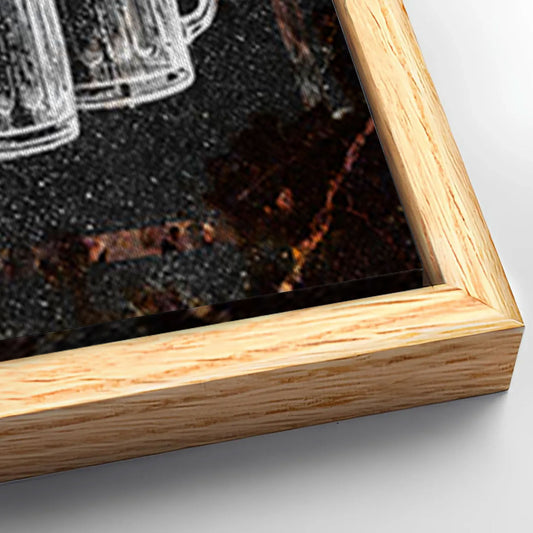 Save 33% When You Add A Frame To Your 60x30 Backyard Bar & Grill Sign XXIII Canvas Now