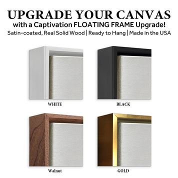 Save 33% When You Add A Frame To Your Canvas Now