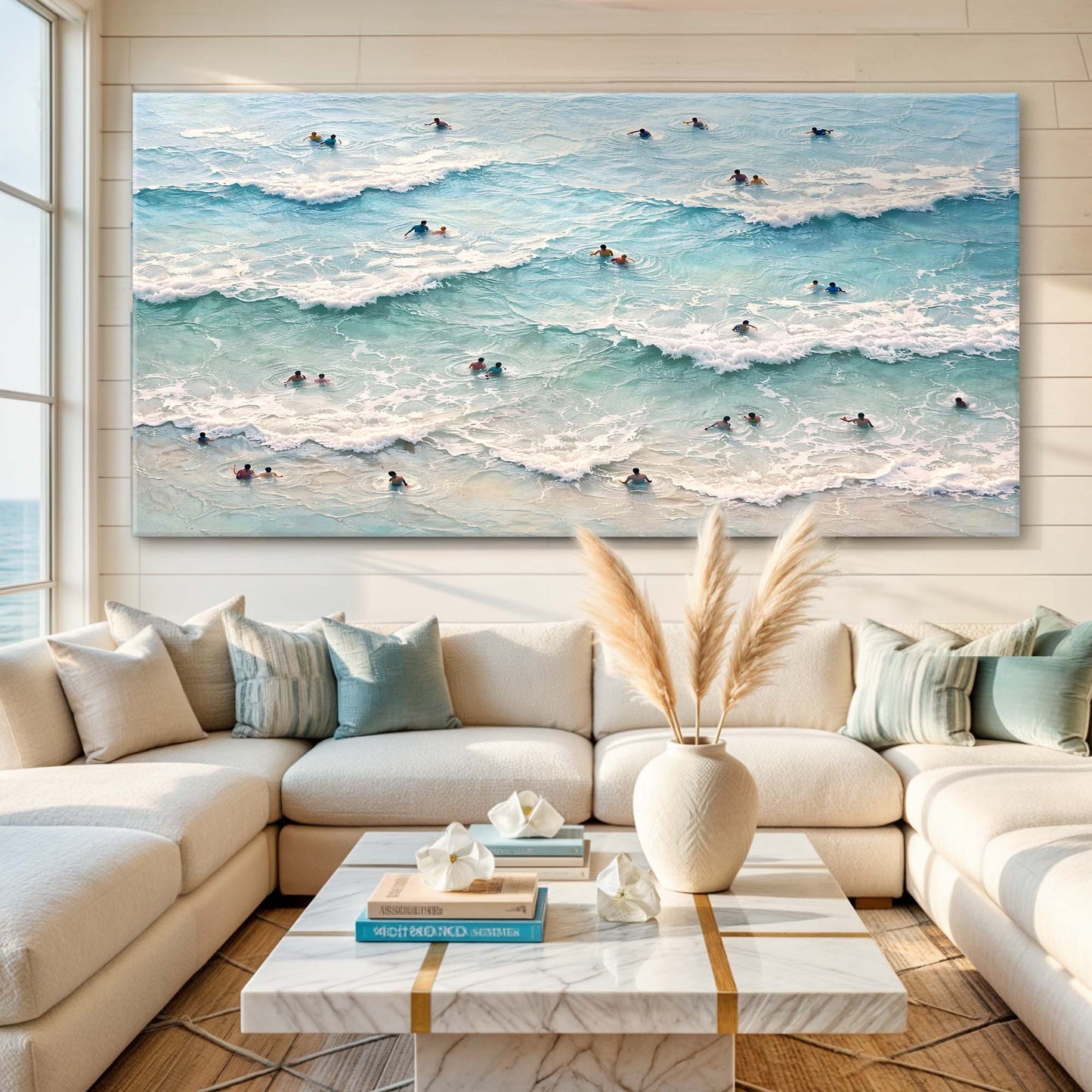 Ocean Waves Surfers