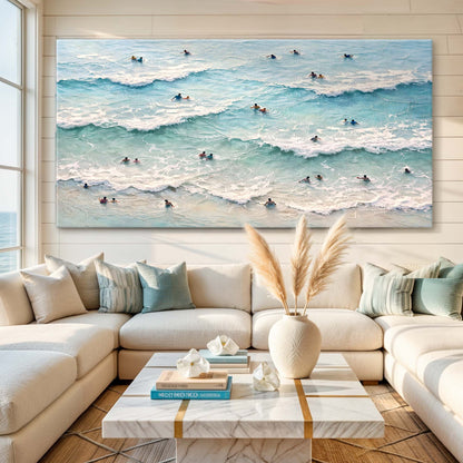 Ocean Waves Surfers